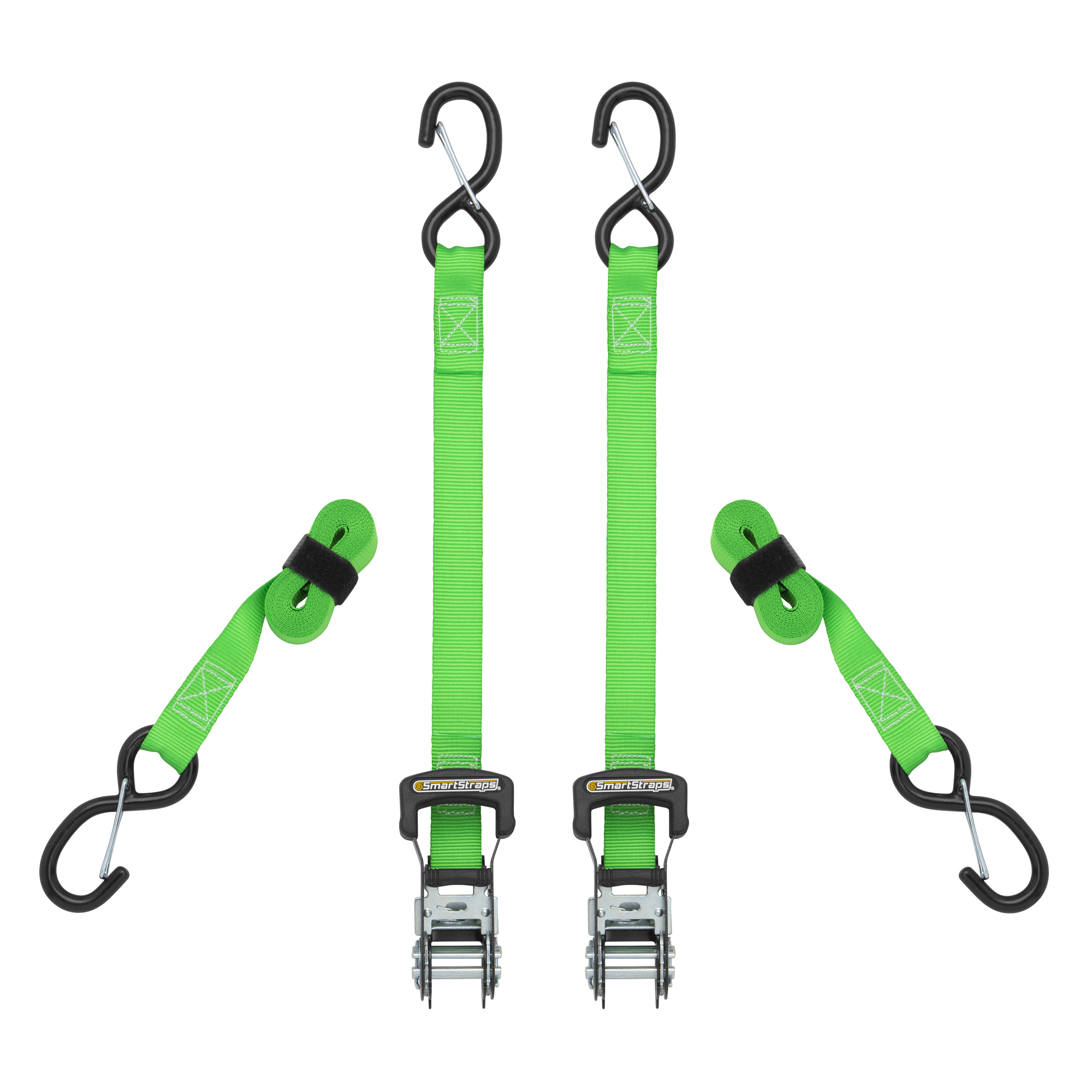 SmartStraps 10ft. Padded Ratchet Tie-Down Straps with Gated Hook, 2-Pk., Model# 4759